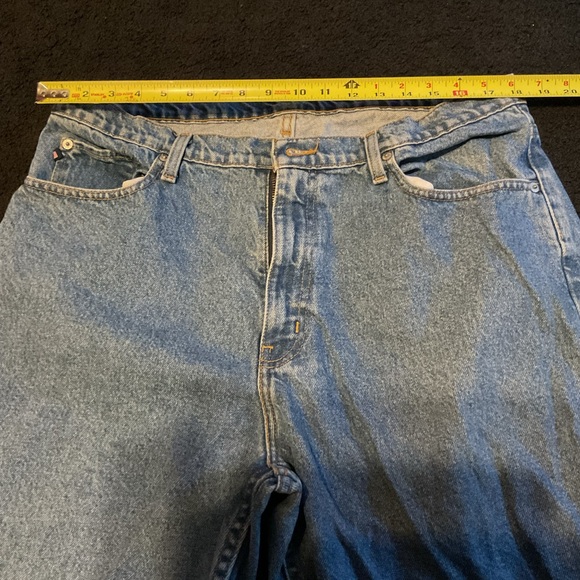 Sz 38x30 Vintage Men’s Polo Ralph Lauren Jeans Stone Leather Patch - Picture 6 of 8